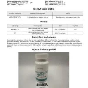 Alternative view of BPC-157 ARG + KPV 400mcg/60kap – zestaw x3 opakowania