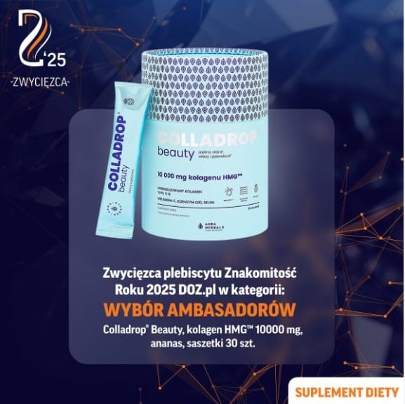 Colladrop Beauty, kolagen HMG 10000 mg, ananas, saszetki 30 szt. - obrazek 2