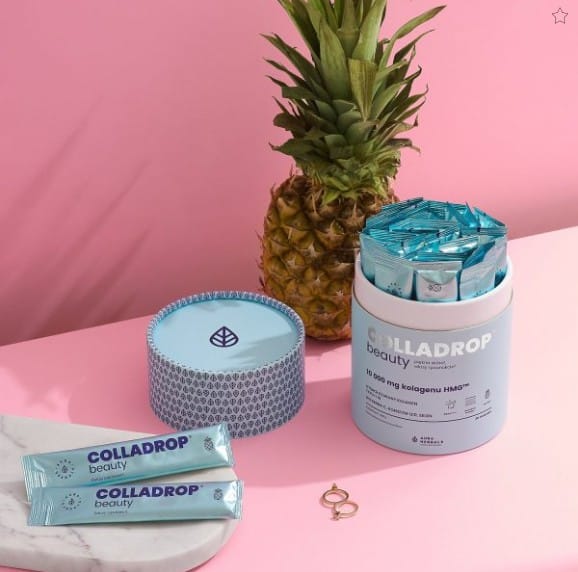 Colladrop Beauty, kolagen HMG 10000 mg, ananas, saszetki 30 szt. - obrazek 4