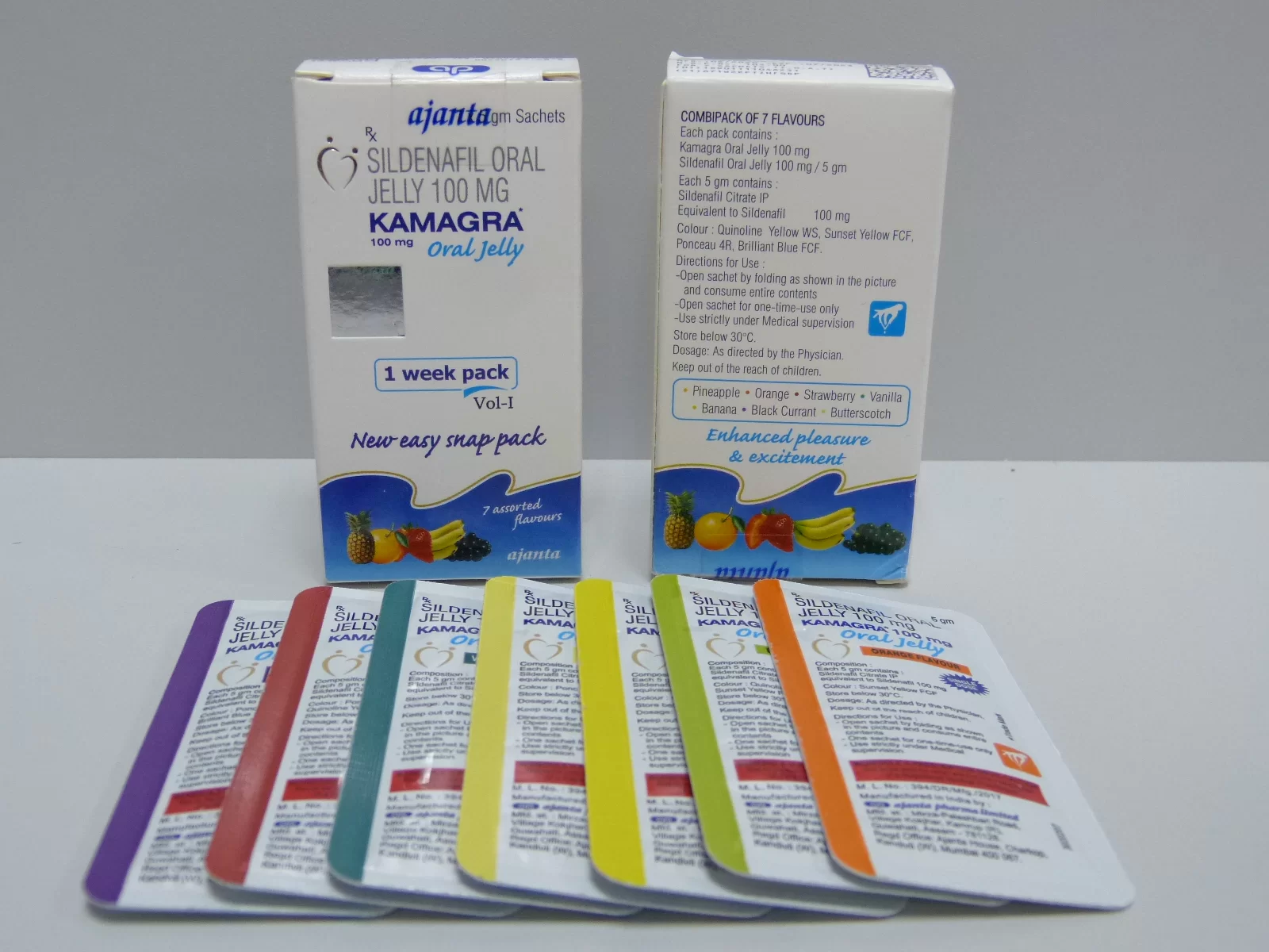 Kamagra Oral Jelly Sildenafil 100mg żel Ajanta Pharma