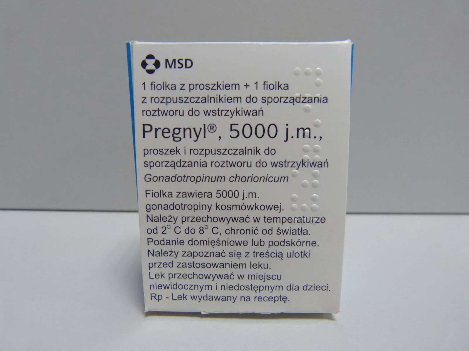 Pregnyl 5000 i.u. HCG MSD