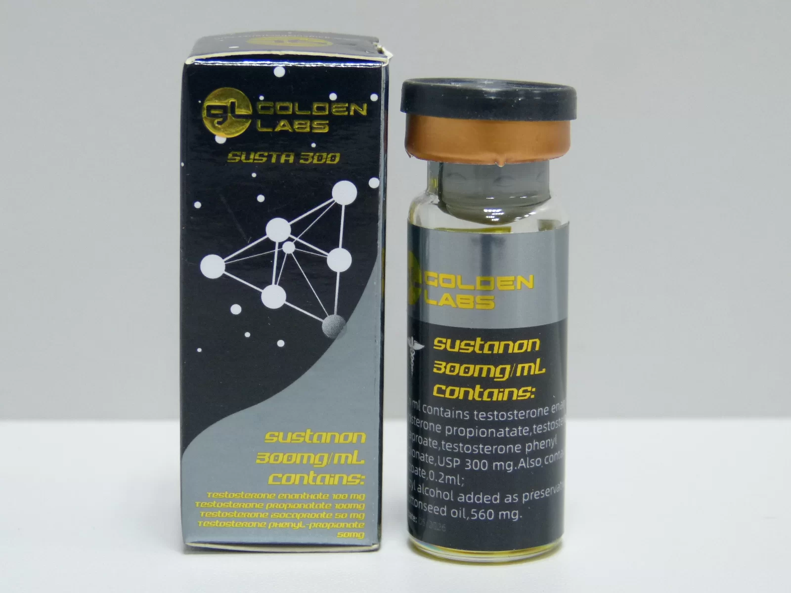 Sustanon 300mg 10ml Golden Labs