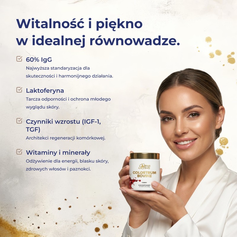 Colostrum Wołowe 60% IgG, 50g (25 porcji) - obrazek 3