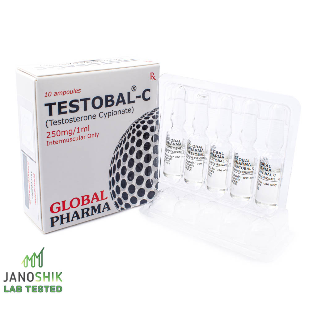 Testosterone Cypionate TESTOBAL-C 250mg 10x1ml Global Pharma - obrazek 2