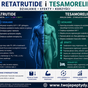 Alternative view of Retatrutide 10mg + Tesamorelin 10mg – zestaw.