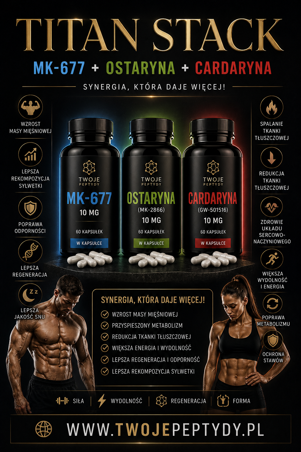 TITAN STACK – MK-677 + Ostaryna + Cardaryna