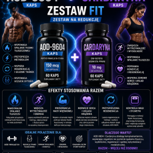 Zestaw FIT na redukcję  AOD-9604 kaps + Cardaryna kaps