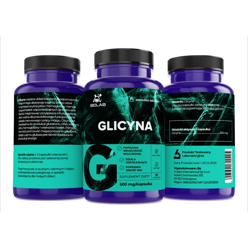 GLICYNA 500mg 60kaps