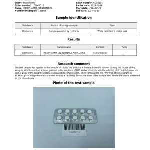 Alternative view of Clenbuterol CLENMED 40 40mg 100tab MEDIPHARMA