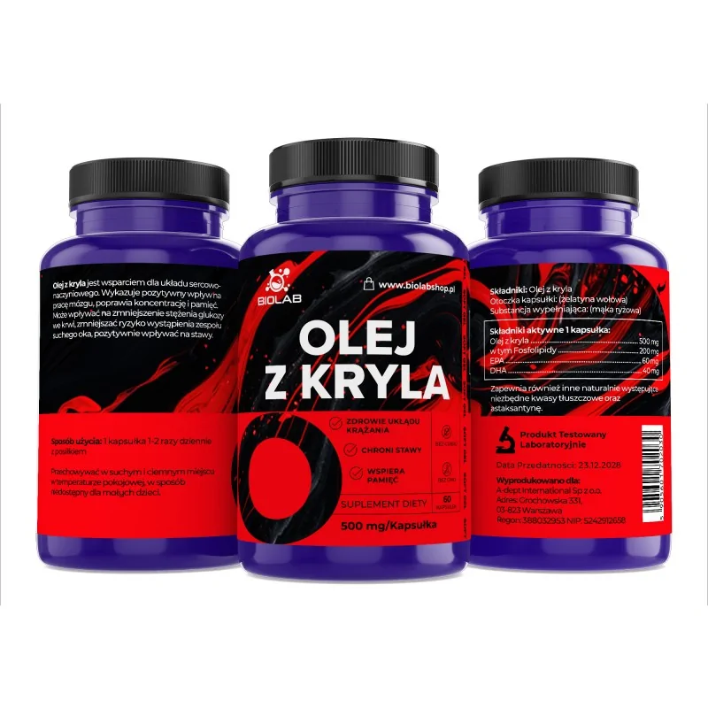 Olej z kryla 500mg, kapsułki 60szt.