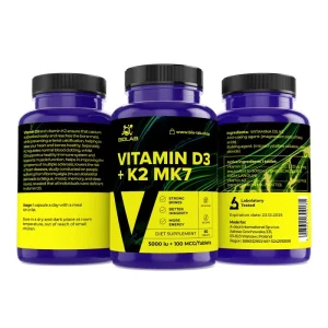 WITAMINA D3 5000iu + K2 MK7 100mcg / 60 KAPS